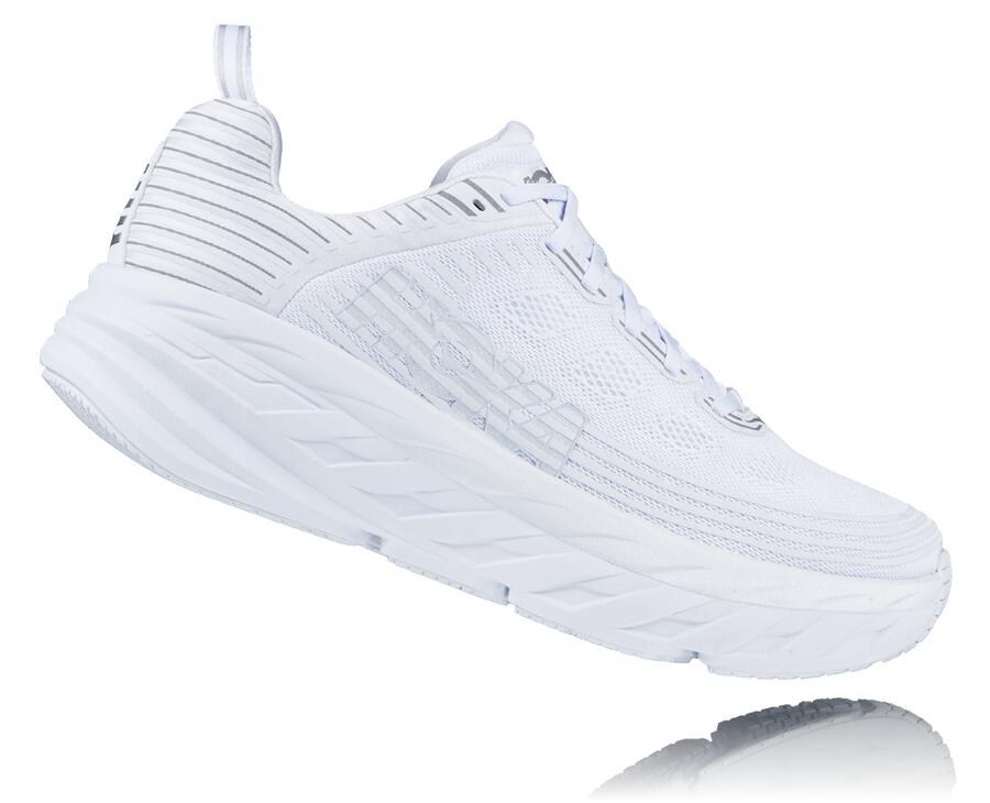 Hoka One One Tenisky Panske Biele - Bondi 6 - 82309-TAVM